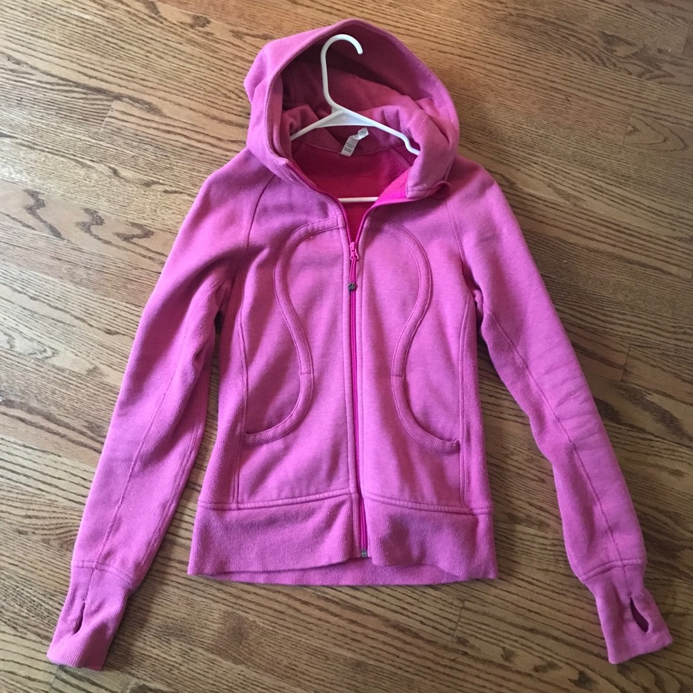 Lululemon Sparkle Pink Scuba Hoodie